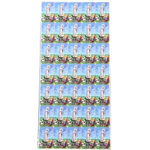 AD11606 - Adesivos de N. Sra. De Fátima (Cartela c/ 35un.) - 2,5x1,8cm