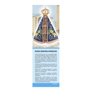 MP67100P50 - Marcador de Página N. Sra. Aparecida c/ 50un. - 15x5cm