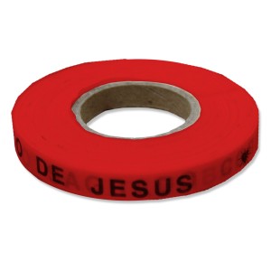 RF141201 - Rolo de Fita Sagrado Coração de Jesus Vermelho