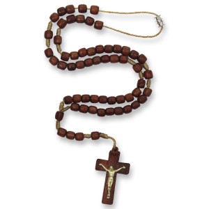 TE602001 - Terço Madeira c/ Fecho - 34cm