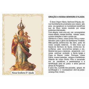 OG14029P100 - Oração N. Sra. D'Ajuda c/ 100un. - 9,5x6,5cm